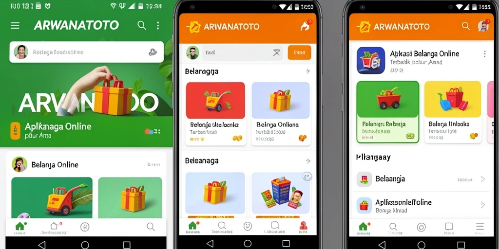 Tampilan antarmuka aplikasi ARWANATOTO yang menarik dan mudah digunakan.