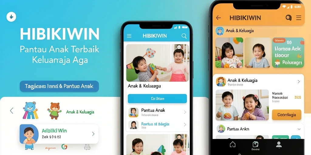 Tampilan antarmuka HIBIKIWIN untuk pemantauan anak yang intuitif.