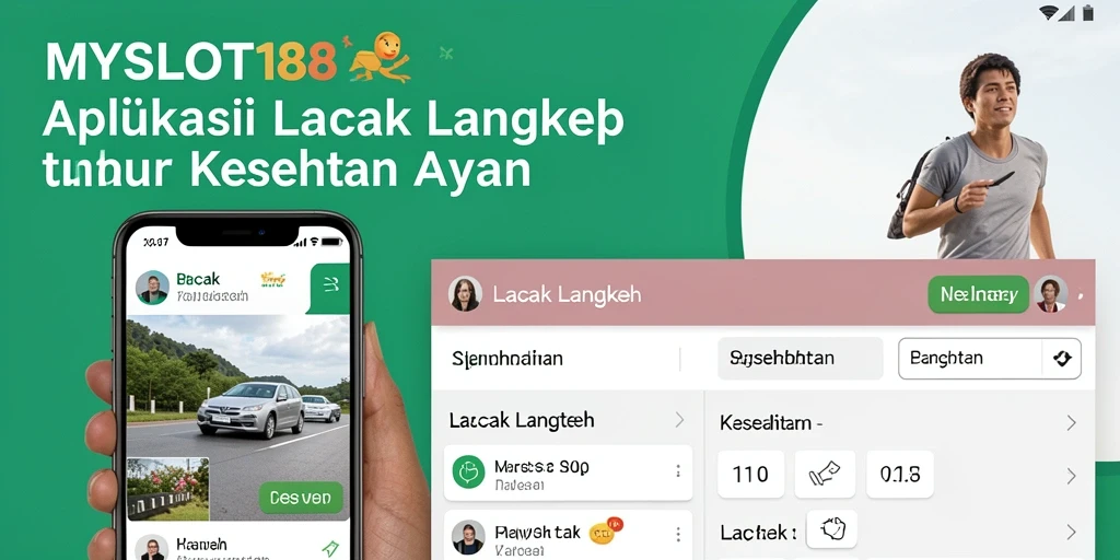 Screenshot utama MYSLOT188 menampilkan fungsi Lacak Langkah yang informatif.