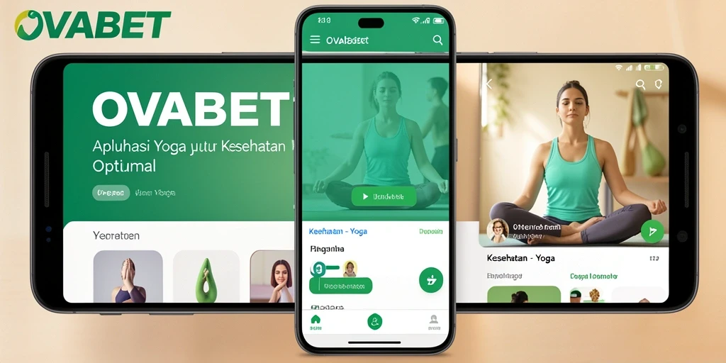 Tampilan antarmuka OVABET yang menarik untuk latihan yoga.